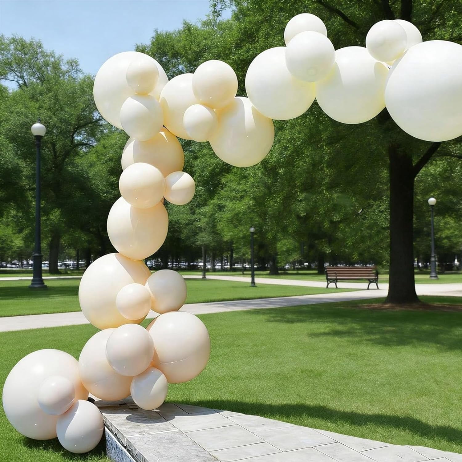 Reusable Inflatable Balloon Garland Arch Kit, Latex-Free PVC Balloon Garland, Air-Filled Party Decoration for Birthdays, Weddings, Baby Showers & Events, Easy Setup (Purple*5)