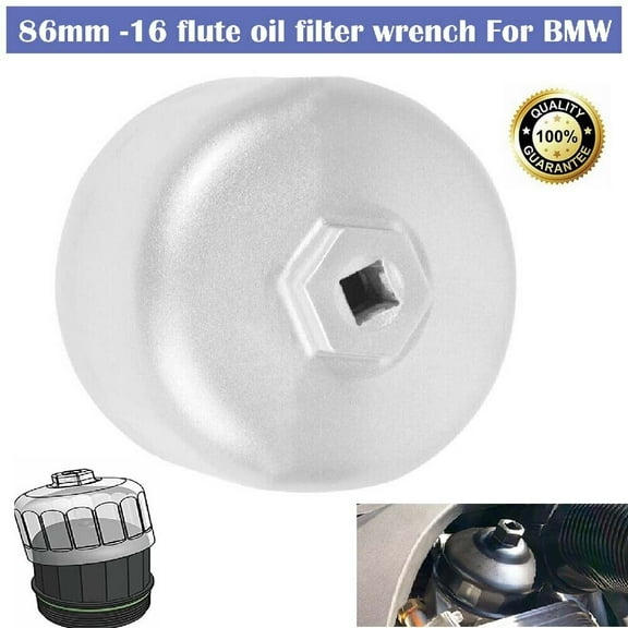 86mm Oil Filter Wrench Remover Housing Cap Tool for BMW & Volvo & Most Vehicles-