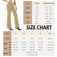 thumbnail image 3 of VISALY Dress Pants Women, Workout Leggings for Women, Women's Formal Trousers with Pockets Regular Fit Office Work Business Pants Women's Stretchy Dress Pants With, 1 Pack Pants for Women, Khaki, M, 3 of 6