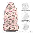 thumbnail image 5 of Vsdgher Beautiful Butterflies and Hearts Automotive Seat Covers for Cars Trucks and SUVs – Car Seat Covers for Truck Seat Protectors Set of 2, 5 of 7