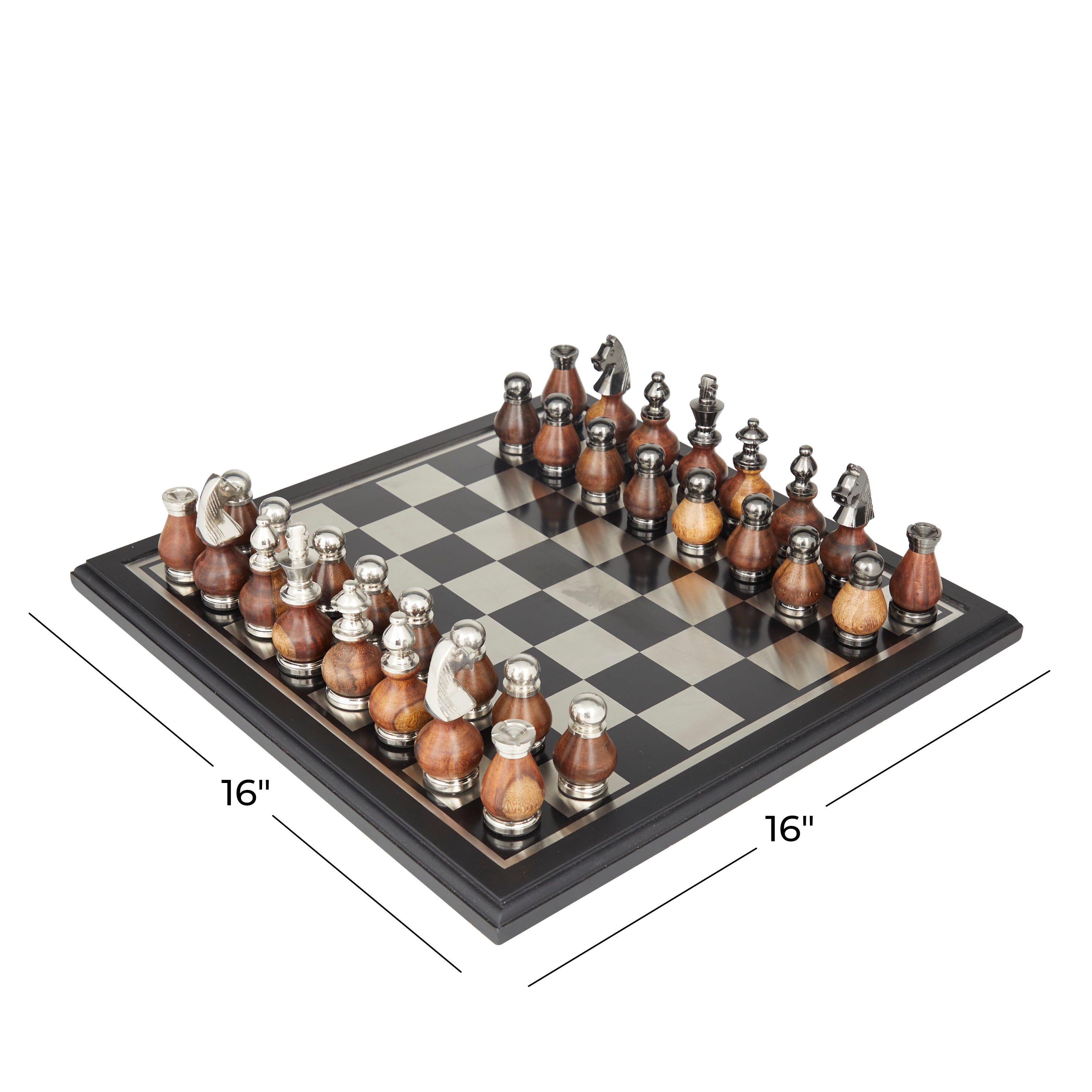 CLEARANCE SALE Mahogany Chess Board 16 Inches 