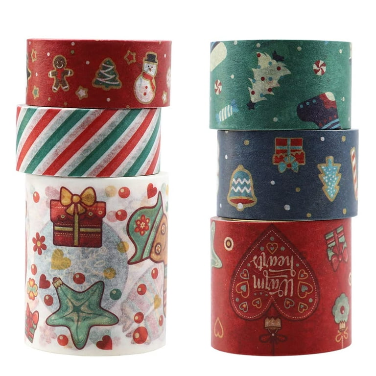 WS90: Seasonal Washi Tape Samples, 24 Inches, 50 Samples Available,  Scrapbooking, Planner Decorations, Holiday Washi Tape Samples 
