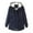 Dark Blue, variant on Jacket for Women Women's Winter Padded Padded Jacket With Fluffy Collar Loose Winter Coat (Mint Green,L)