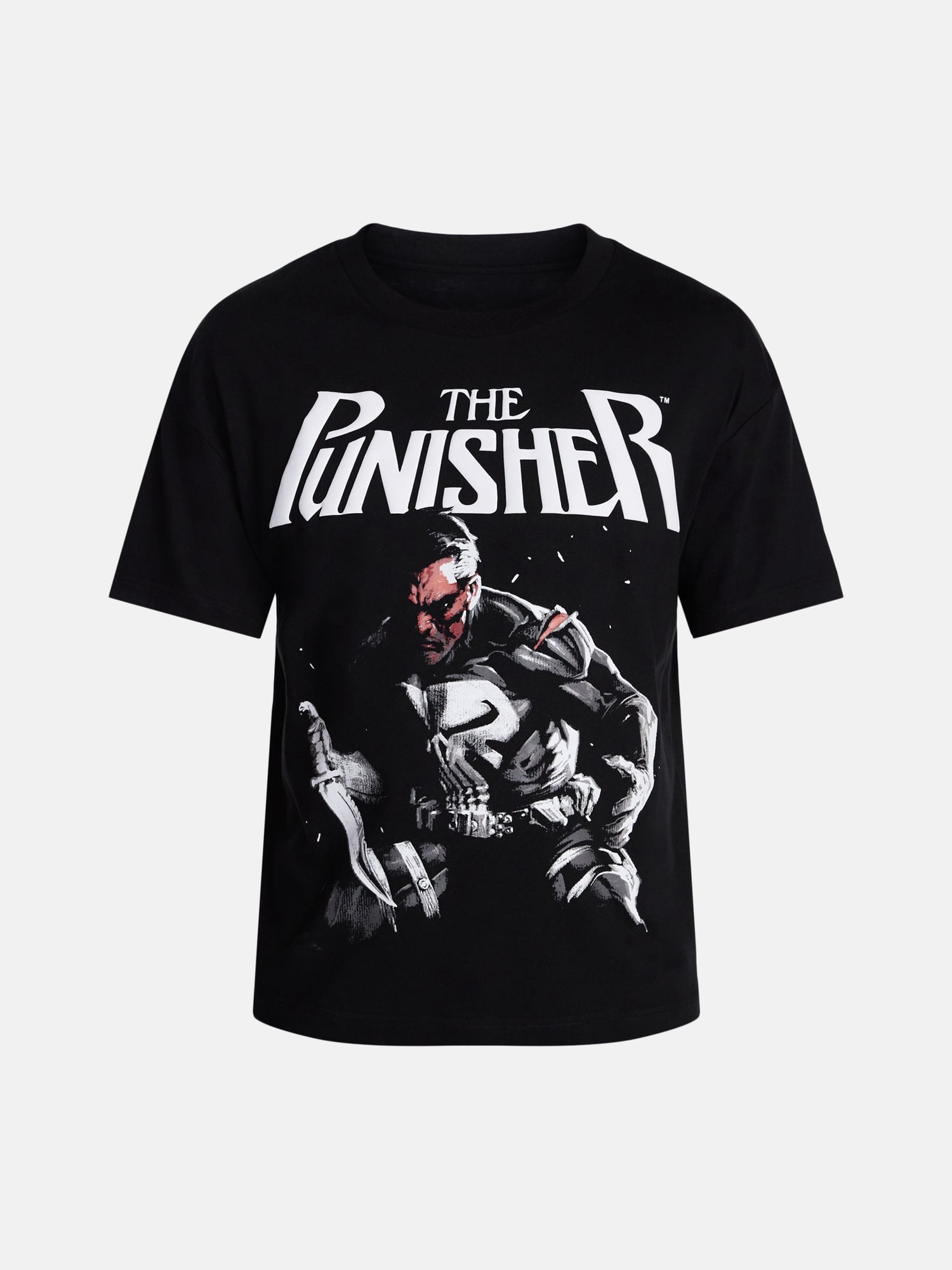 Marvel Comics Punisher Men's and Big Men's Punishing Them Back Graphic Tee, Sizes S-3XL
