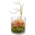 thumbnail image 1 of Nearly Natural 1635-PH Roses et Hortensias Arrangement Artificiel - Pêche, 1 of 1