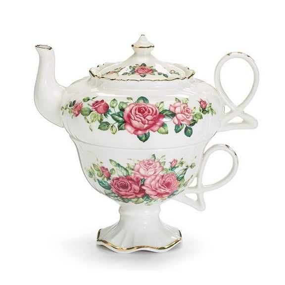 Burton & Burton Teapot Duo Pink Floral