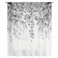thumbnail image 2 of Grey Botanical Sheer Curtains 72 Inches Long, Weeping Eucalyptus Leaves Watercolor Light Filering Curtains, Breathable Simi Curtain Privacy Drapes for Living Room Bedroom Lightweight Window Treatment, 2 of 9