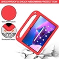 thumbnail image 4 of Allytech Lenovo Tab M10 Plus10.6" 3rd Generation Case Model TB-125F/TB-128F 2022 Released - Soft EVA Rubber Kids Friendly Shockproof Foldable Kickstand Handle Lightweight Case for Girls Boys - Red, 4 of 6