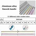 thumbnail image 3 of Bamboo Tunisian Crochet Hook Set with Cable, 23-Piece Knitting Tool Kit, 3-10mm Carbonized Needle & Bead for Crafting Projects, 3 of 5