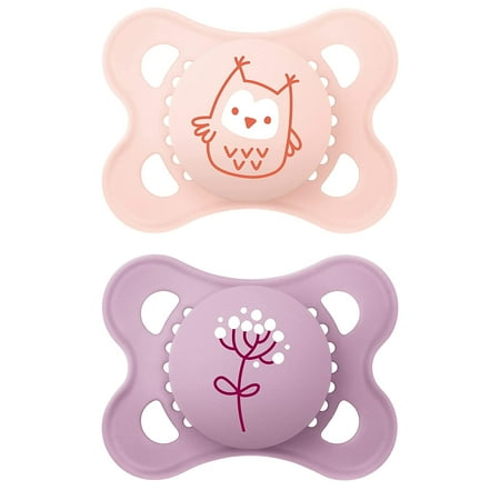 UPC: 0845296063441 | MAM Original Matte Baby Pacifier Nipple Shape Helps Promote Healthy Oral Development Sterilizer Case Girl 0-6 (Pack of 2)