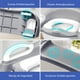 thumbnail image 3 of MAGMALIFE Baño Entrenador para Bebé, Asiento Entrenador para Baño con Escalera Antideslizante, Taburete Plegable Infantil para Taza de Baño, Fácil de Guardar, Asiento Ergonómico, Edad de 2 a 5 Años, 3 of 7