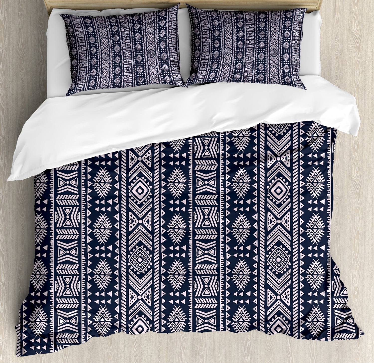 African King Size Duvet Cover Set, Arabesque Inspirations Meet with