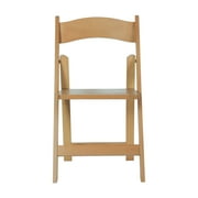 Flash Furniture Commercial Grade Oak Solid Wood Folding Dining Chair