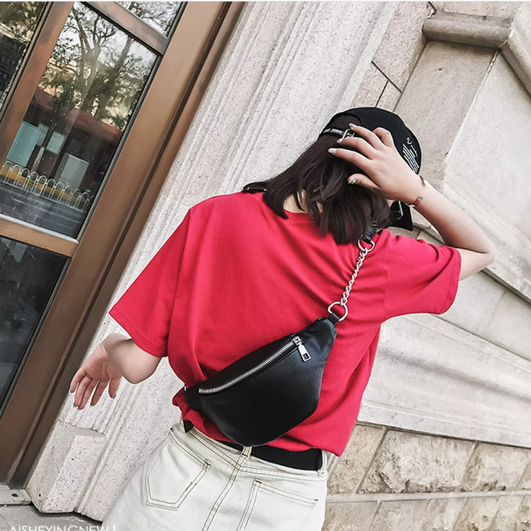 Letter Graphic Sling Bag, Casual Crossbody Chest Bag With Zipper, Women's  Fashion Fanny Pack