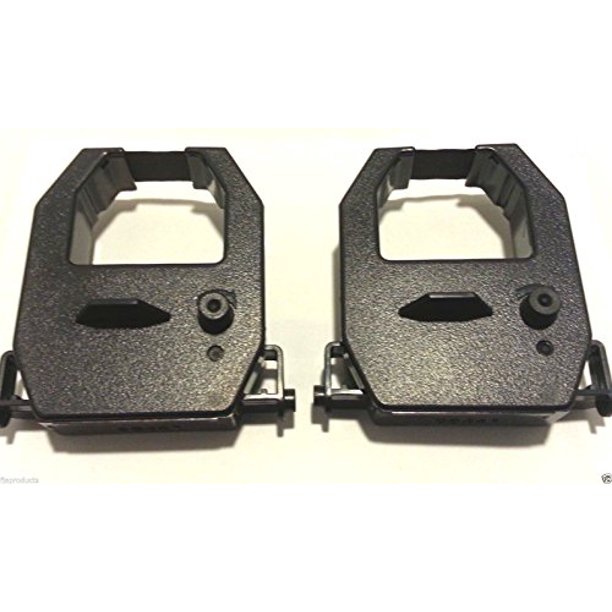 2 Pack Amano PIX75 PIX75 Electronic Time Clock Ribbon Black Ink