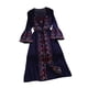 thumbnail image 5 of Vestido de algodón Salvador para mujer vacaciones en la playa Azul oscuro, 5 of 10
