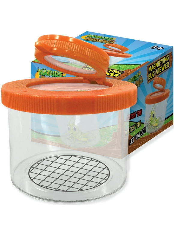 Magnifying Bug Viewer for Kids by Nature Bound, Catch and Release Jar for Stem Learning, Plastic