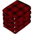 thumbnail image 4 of Dreamtimes 4 PCS Red Buffalo Plaid Washcloths, 12 X 12 Inches Cotton Wash Cloths, Highly Absorbent and Soft Face Towels for Bathroom,Gym,Hotel and Spa, 4 of 7