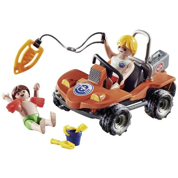 PLAYMOBIL Lifeguard Beach Patrol Action Figure Set, 29 Pieces