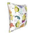 thumbnail image 2 of Kll Orange Green Avocado Decorative Throw Pillow Covers Velvet Soft For Couch Sofa Bedroom Living Room Outdoor -18"X18", 2 of 8