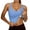 Blue, variant on Tank Top with Built in Bra for Women Casual Workout Slim Fit U-Neck Halter Tops 2026 Basic Camisole Yoga Running