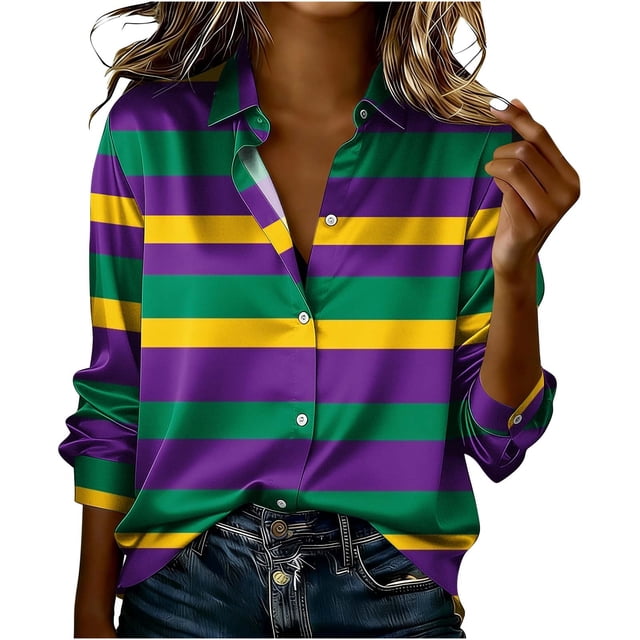 Chandails à Manches Longues pour Femmes sous Blouses Médicales Imprimé Carnaval Col Rond Décontractés Superposition Hauts Doux Tenue Quotidienne