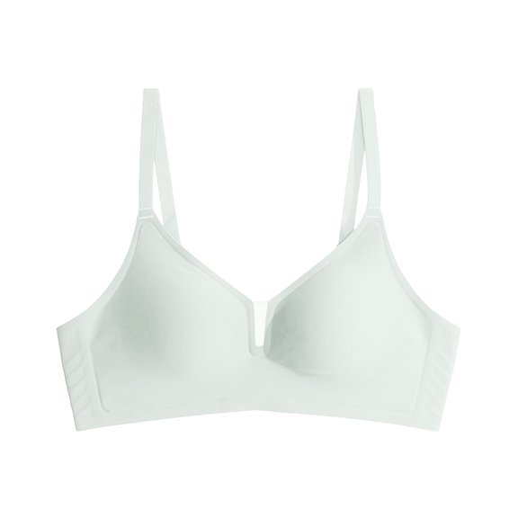 Iugvhana Push Up Bra for Women Seamless No Underwire Bra Breathable Wireless Bras Comfortable Full Coverage Smooth Supportive Bra Green S