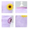 thumbnail image 4 of Chaleco polar suave y cálido para gatos y perros, suéter para perros y gatos, adecuado para gatos y cachorros, decorado con clips de flores de telaM, 4 of 5