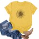 thumbnail image 4 of Fiudx Liquidación de Ofertas Flash Blusa de Manga Corta con Estampado de Moda para Mujer, Divertida Camiseta con Cuello Redondo, 4 of 5
