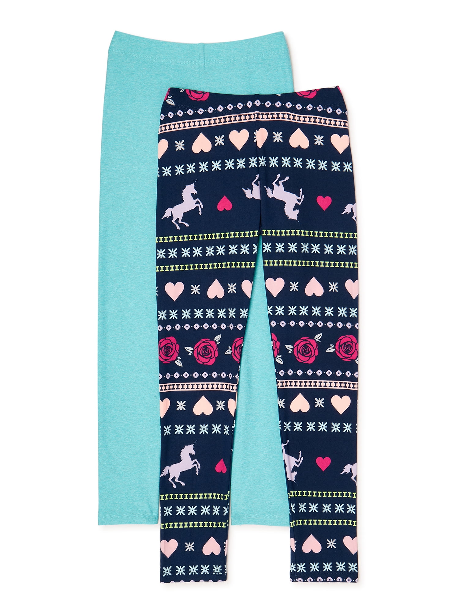 New Wonder Nation Leggings Size XL 14-16 Girls Unicorns Tag Free Comfort School