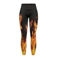 thumbnail image 5 of Renewold Flame Fire Yoga Pants for Women with Pockets Full Length Workout Leggings High Waisted Tummy Control Lounge Pants Activewear Fashion Womens Leggings, XXL, 5 of 8