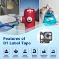 thumbnail image 4 of Cinta de etiquetas compatible con Dymo D1 45013 para LabelManager, paquete de 6, 4 of 8