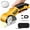 Yellow, variant on Electric Cardboard Cutter Scissors with LED Light, 2600mAh Rechargeable Battery, Brushless Motor, Tungsten Steel Blade, Cuts Cloth, Leather, Carpet, light orange