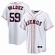 thumbnail image 1 of Camiseta de béisbol clásica de local Framber Valdez de los Houston Astros, blanca, con número de estrella bordado-XXXL, 1 of 2