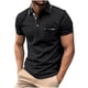 thumbnail image 1 of Camisetas de Manga Corta Casual Patchwork Imprimir Flap Bolsillo Cuello Redondo Camiseta para Ejercicio de Verano Diario, 1 of 6