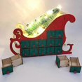 thumbnail image 3 of Christmas Countdown Calendar Ornaments Wooden Calendar with 24 Drawers Children's Christmas Gifts a, 3 of 5