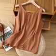 thumbnail image 7 of Lmnyox Cotton Linen Tank Tops for Women Loose Casual Sleeveless Round Neck T Shirt Summer Comfy Shirts, 7 of 7
