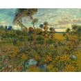 thumbnail image 2 of van Gogh, Vincent 32x26 Gold Ornate Wood Framed with Double Matting Museum Art Print Titled - Sunset at Montmajour, 2 of 4