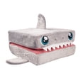 thumbnail image 2 of Pillow Cube Silly Shark 12" x 12" x 6" Pillow Cub, Kids' Memory Foam Bed Pillow for Side Sleeping Support, Grey, 2 of 10