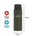 thumbnail image 6 of Thermos Stainless King Vacuum Insulated Stainless Steel Drink Bottle, 24oz, Matte Army Green, 6 of 6