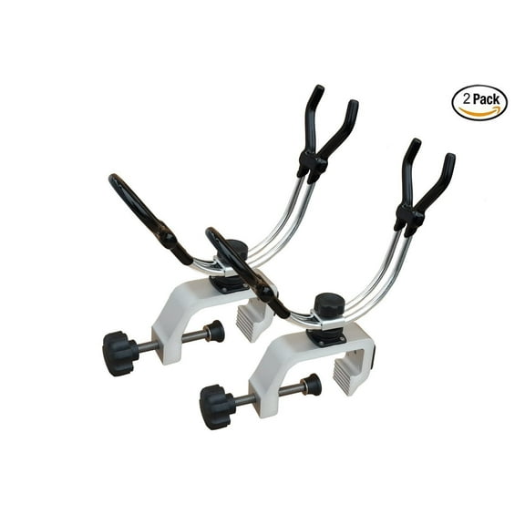 BroCraft Heavy Duty 2 Pack Adjustable Deck Mount Fishing Rod Holders