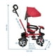 thumbnail image 5 of Triciclo Evolutivo The Baby Shop  con asiento giratorio y torreta con luz Rojo -, 5 of 8