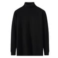 thumbnail image 4 of Pull Tricoté à Manches Longues Col Montant Couleur Unie Mode Décontractée pour Hommes, 4 of 8
