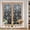 Black, variant on Privacy Window Film, Sage Green Snowflake Christmas Static Cling Stained Glass Window Film, UV Sun Blocking Heat Control Stickers, Non-Adhesive Laser Windows Tint 17.7"x39.3" Winter Xmas Snowflakes
