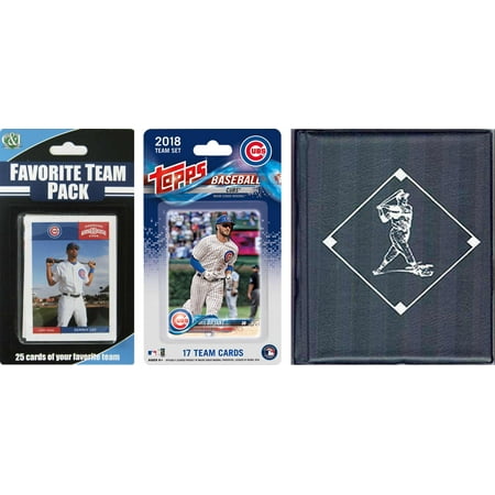 MLB Chicago Cubs Licensed 2018 Topps® Team Set and Favorite Player Trading Cards Plus Storage
