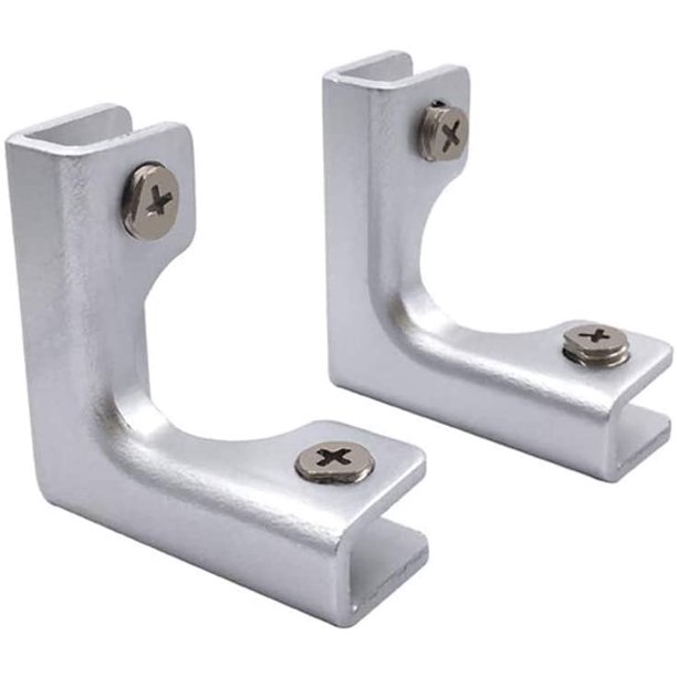 8 abrazaderas de vidrio de metal, abrazaderas de esquina, soportes de vidrio de aleación de aluminio para pecera de acuario, gabinete, adecuado para vidrio o panel de 8-12 mm de espesor
