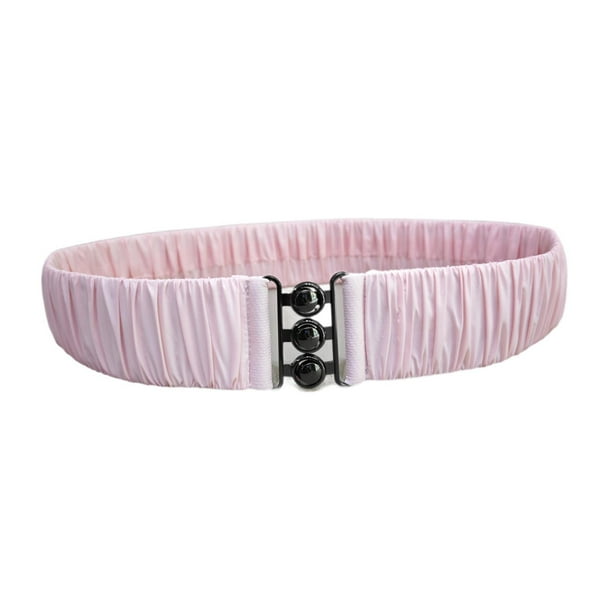 Cinturón elegante para mujer, accesorio de moda informal, para invierno, ropa formal Rosa claro
