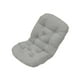 thumbnail image 3 of Cojín para silla con respaldo alto, acolchado grueso, antideslizante, con lazos Gris claro, 3 of 9