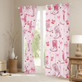 thumbnail image 3 of Feelyou Cowgirl Boot Black Out Curtains, Ballet Bowknot Curtains Pack of 2 (42x63 Each), 3 of 6
