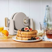 Beautiful Rotating Belgian Waffle Maker, Porcini Taupe by Drew Barrymore